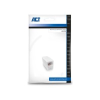 ACT AC4105 tussenstuk voor kabels RJ-45 Wit ACT AC4105 tussenstuk voor kabels RJ-45 Wit