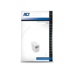 ACT AC4105 tussenstuk voor kabels RJ-45 Wit