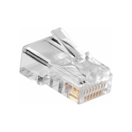 ACT AC4110 kabel-connector RJ45 Zilver, Transparant (10 st.)