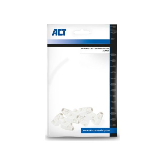 ACT AC4120 kabelbeschermer Grijs 10 stuk(s)