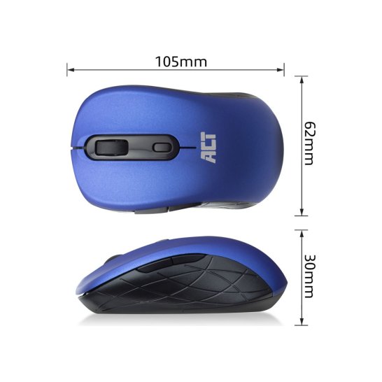 ACT AC5140 muis Ambidextrous RF Draadloos Optisch 1600 DPI