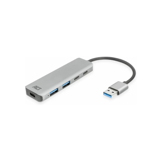 ACT USB-A hub 3.0, 2x USB-A, 2x USB-C