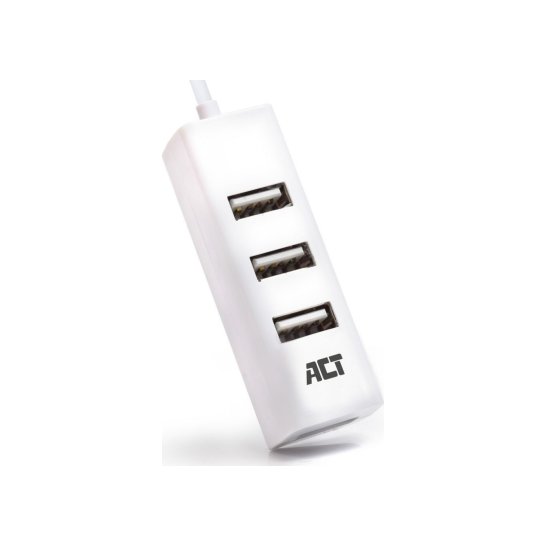 ACT AC6200 interface hub USB 2.0 480 Mbit/s Wit