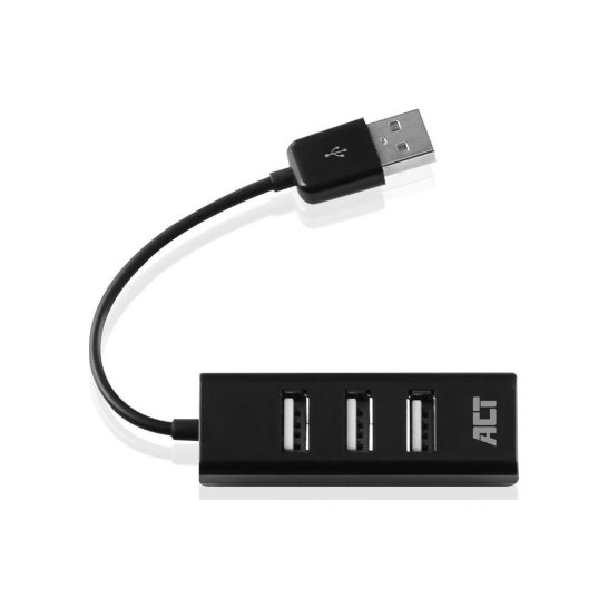 ACT AC6205 interface hub USB 2.0 480 Mbit/s Zwart ACT AC6205 interface hub USB 2.0 480 Mbit/s Zwart