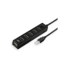 ACT AC6215 interface hub USB 2.0 480 Mbit/s Zwart ACT AC6215 interface hub USB 2.0 480 Mbit/s Zwart