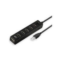 ACT AC6215 interface hub USB 2.0 480 Mbit/s Zwart ACT AC6215 interface hub USB 2.0 480 Mbit/s Zwart