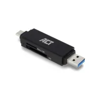 ACT AC6375 geheugenkaartlezer USB 3.2 Gen 1 (3.1 Gen 1) Zwar