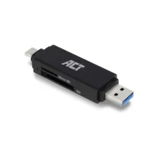 ACT AC6375 geheugenkaartlezer USB 3.2 Gen 1 (3.1 Gen 1) Zwar ACT AC6375 geheugenkaartlezer USB 3.2 Gen 1 (3.1 Gen 1) Zwar