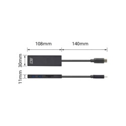 ACT AC6405 interface hub USB 3.2 Gen 1 (3.1 Gen 1) Type-C 50