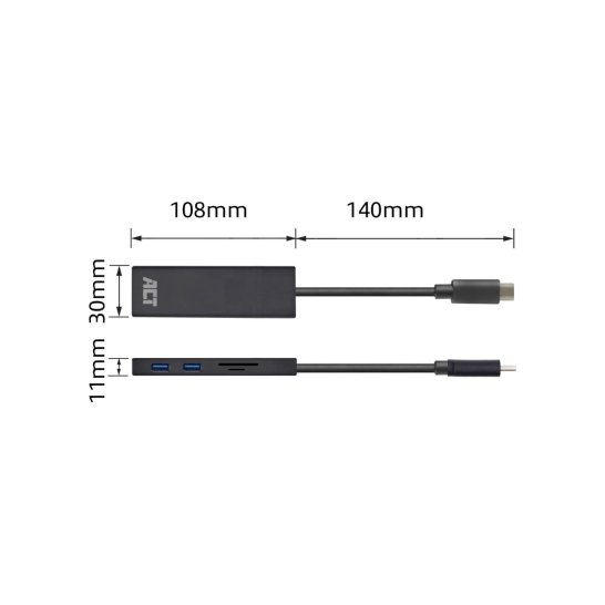 ACT AC6405 interface hub USB 3.2 Gen 1 (3.1 Gen 1) Type-C 50