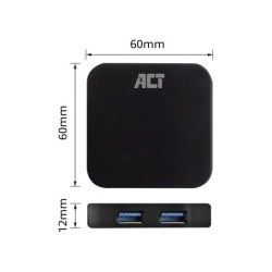 ACT AC6410 interface hub USB 3.2 Gen 2 (3.1 Gen 2) Type-C 50
