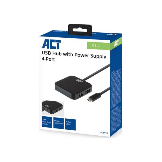 ACT AC6410 interface hub USB 3.2 Gen 2 (3.1 Gen 2) Type-C 50