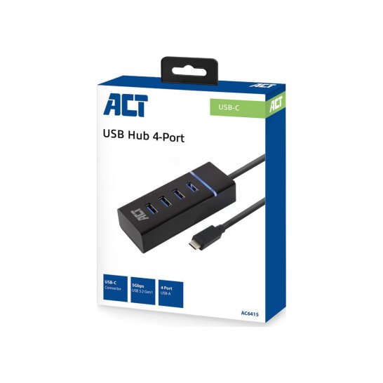 ACT AC6415 interface hub USB 3.2 Gen 1 (3.1 Gen 1) Type-C 50