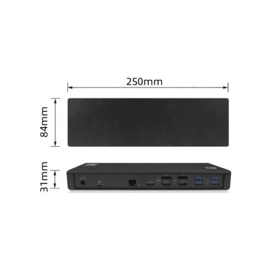 ACT AC7048 notebook dock & poortreplicator Bedraad USB 3.2 G ACT AC7048 notebook dock & poortreplicator Bedraad USB 3.2 G
