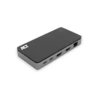 ACT USB-C 4K MST dockingstation voor 2 HDMI-monitoren, Ether
