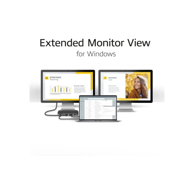 ACT USB-C 4K MST dockingstation voor 2 HDMI-monitoren, Ether