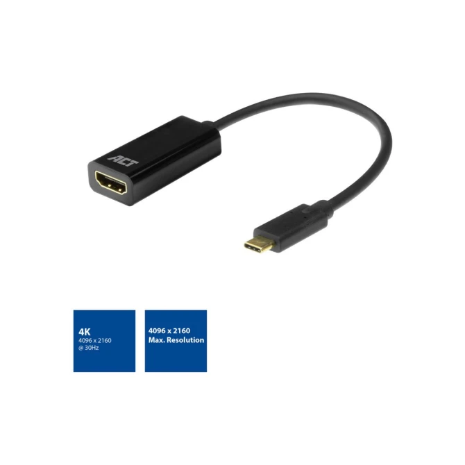 ACT AC7305 video kabel adapter 0,15 m USB Type-C HDMI Type A