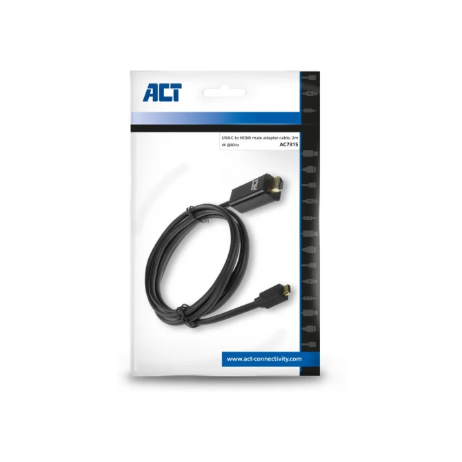 ACT AC7315 video kabel adapter 2 m USB Type-C HDMI Type A (S