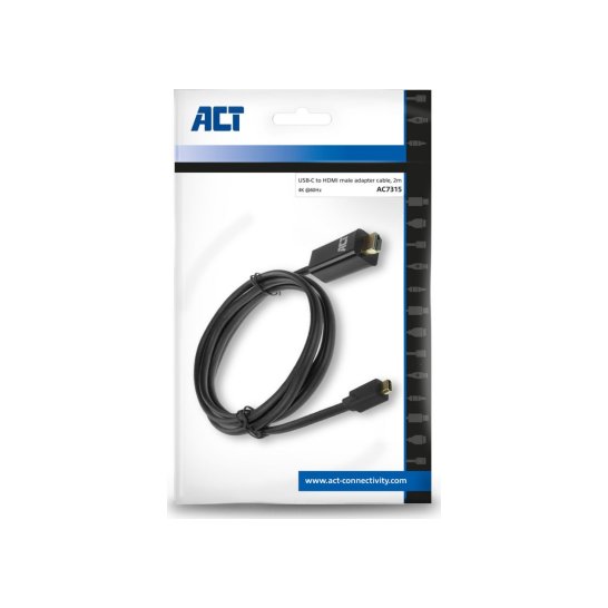 ACT AC7315 video kabel adapter 2 m USB Type-C HDMI Type A (S