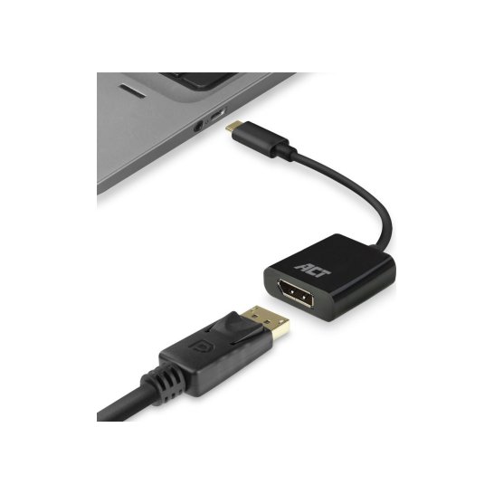 ACT AC7320 video kabel adapter 0,15 m USB Type-C DisplayPort ACT AC7320 video kabel adapter 0,15 m USB Type-C DisplayPort