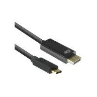 ACT AC7325 video kabel adapter 2 m USB Type-C DisplayPort Zw