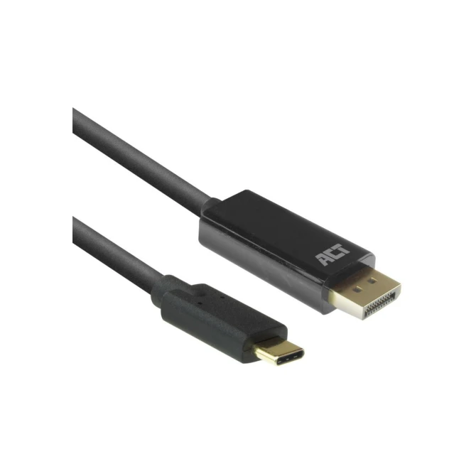 ACT AC7325 video kabel adapter 2 m USB Type-C DisplayPort Zw
