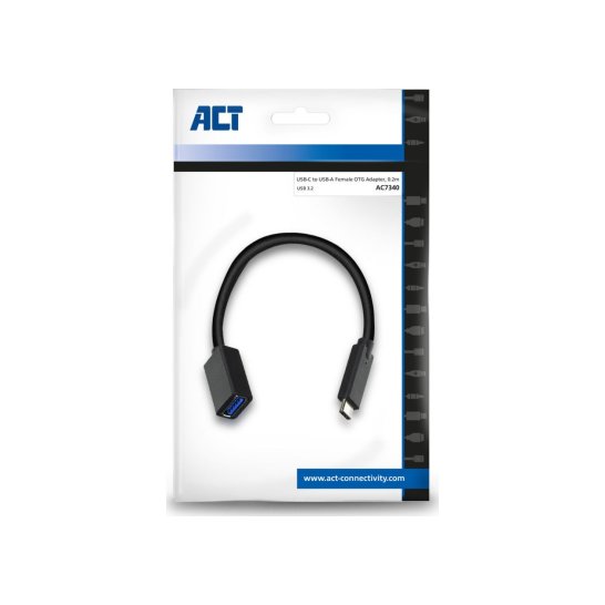 ACT AC7340 USB-kabel 0,2 m USB 3.2 Gen 1 (3.1 Gen 1) USB C U