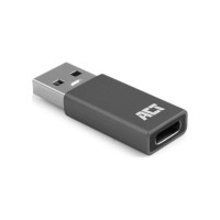 ACT AC7375 tussenstuk voor kabels USB Type-C USB Type-A Grij