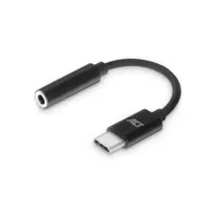 ACT AC7380 audio kabel 0,11 m 3.5mm USB Type-C Zwart