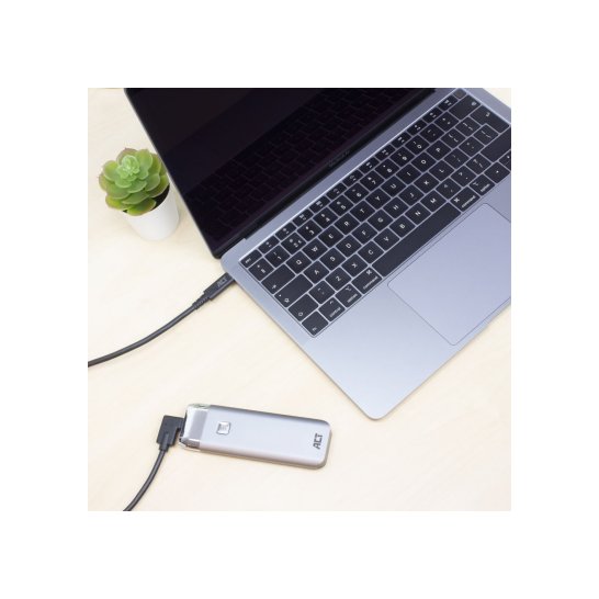 ACT AC7406 USB-kabel 1 m USB 3.2 Gen 1 (3.1 Gen 1) USB C Zwa