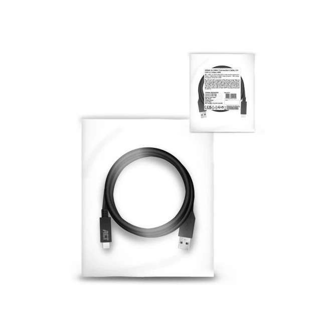 ACT AC7417 USB-kabel 2 m USB 3.2 Gen 1 (3.1 Gen 1) USB C USB