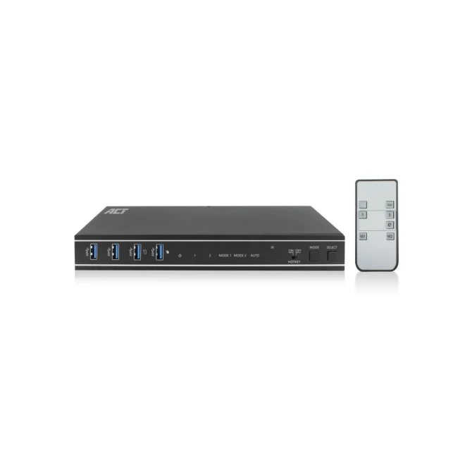 ACT AC7914 KVM-switch Zwart