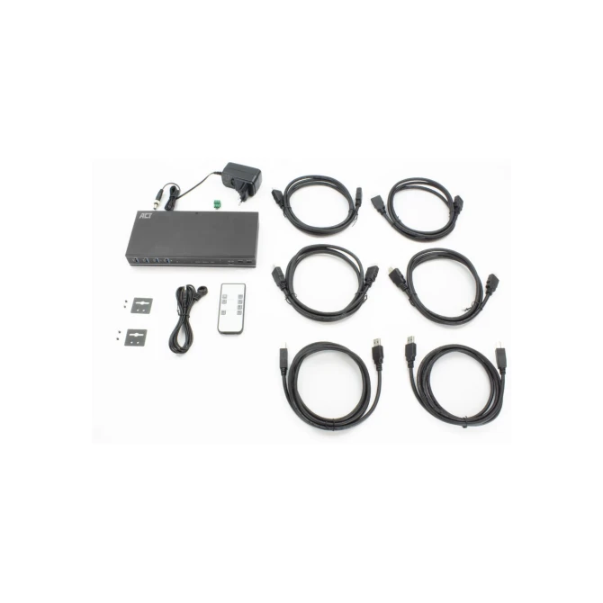 ACT AC7914 KVM-switch Zwart