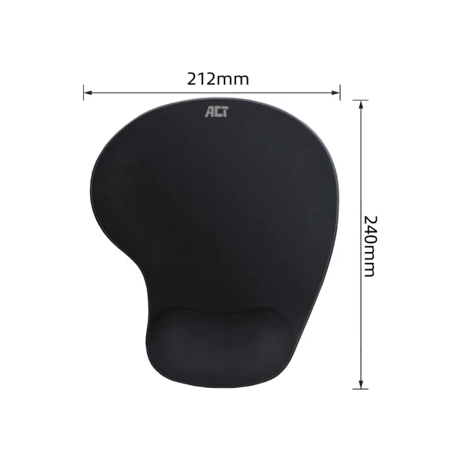 ACT AC8010 muismat Zwart