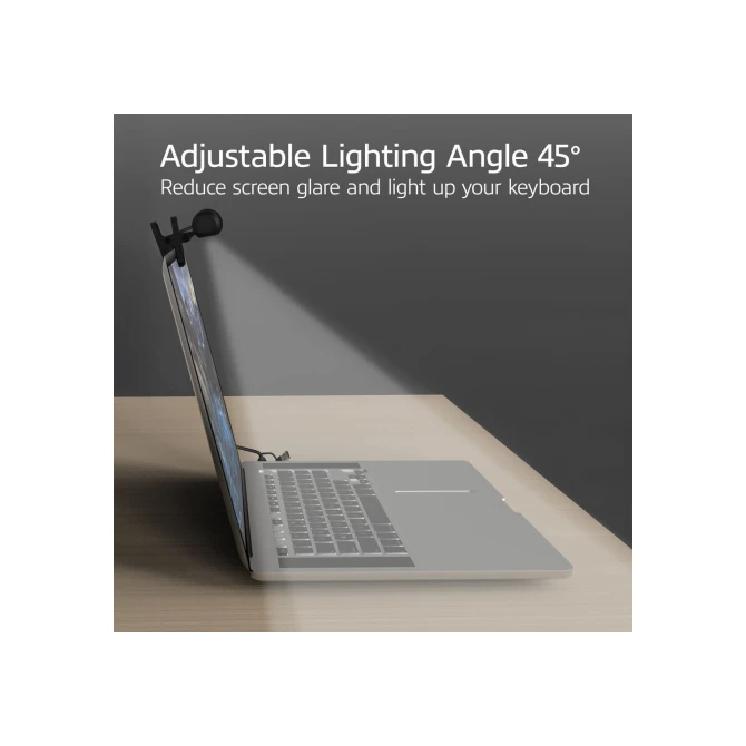 ACT AC8050 | Clip-on Laptop LED-lamp | Dimbaar | Voeding via USB