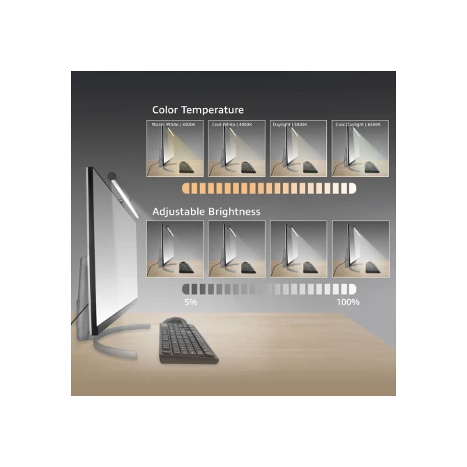 ACT Monitoritor ledlamp, dimbaar, voeding via USB