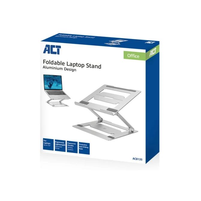 ACT AC8135 notebookstandaard Grijs 39,6 cm (15.6