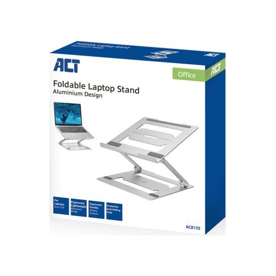 ACT AC8135 notebookstandaard Grijs 39,6 cm (15.6