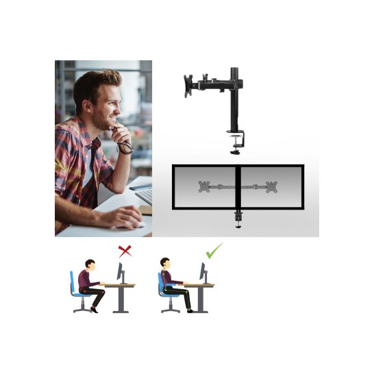 ACT AC8326 flat panel bureau steun 81,3 cm (32