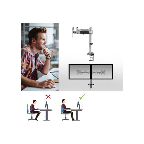 ACT AC8336 flat panel bureau steun 81,3 cm (32