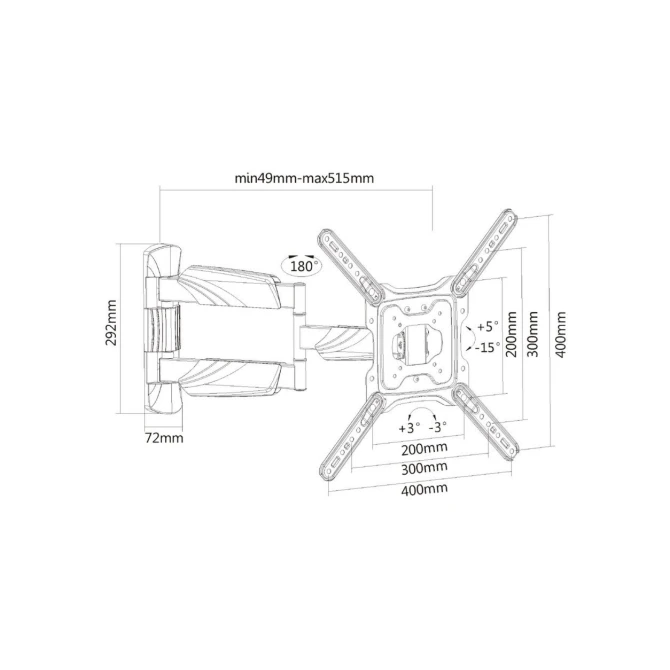 ACT AC8354 tv-bevestiging 139,7 cm (55