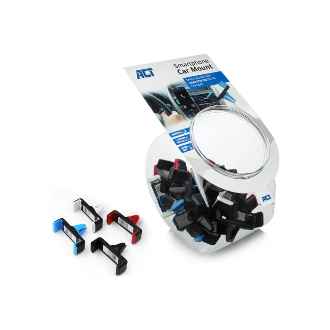 ACT AC9000 | Passieve Telefoonhouder voor in de Auto | Zwart | Set van 25 stuks