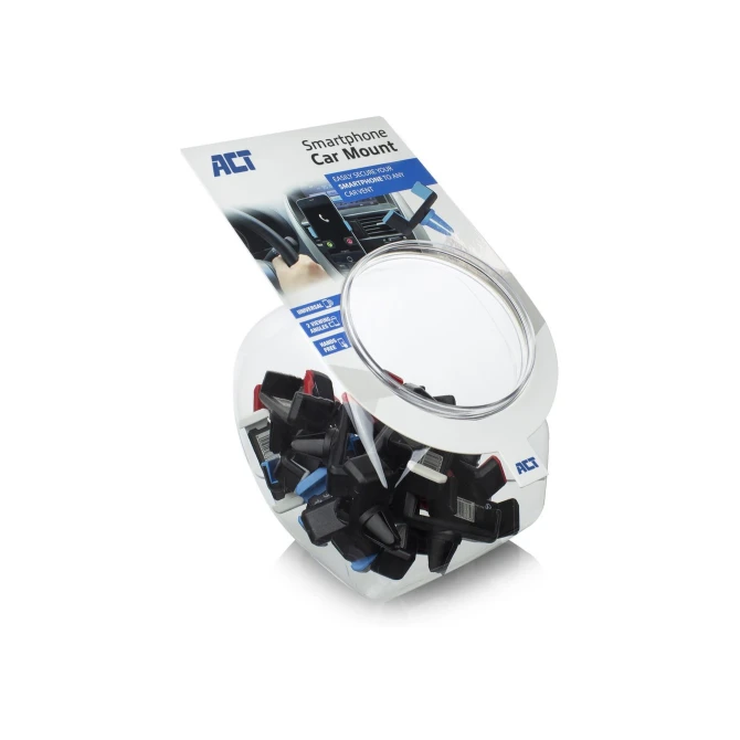 ACT AC9000 | Passieve Telefoonhouder voor in de Auto | Zwart | Set van 25 stuks
