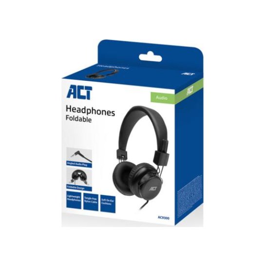 ACT AC9300 hoofdtelefoon/headset Hoofdtelefoons Bedraad Hoof ACT AC9300 hoofdtelefoon/headset Hoofdtelefoons Bedraad Hoof