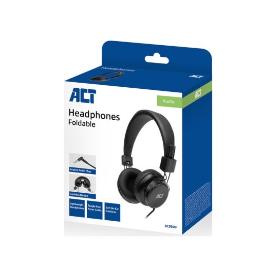 ACT AC9300 hoofdtelefoon/headset Hoofdtelefoons Bedraad Hoof ACT AC9300 hoofdtelefoon/headset Hoofdtelefoons Bedraad Hoof