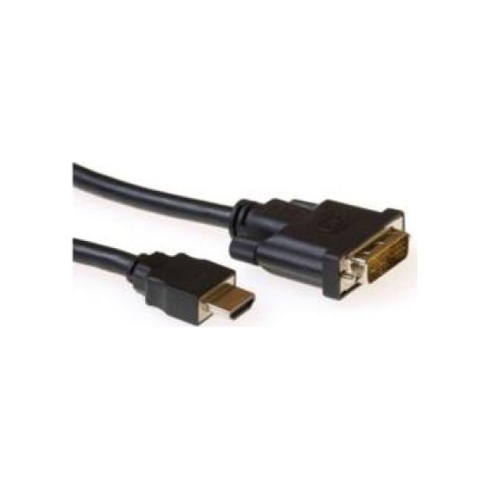 ACT AK3739 video kabel adapter 1 m HDMI DVI-D Zwart ACT AK3739 video kabel adapter 1 m HDMI DVI-D Zwart