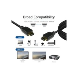 ACT AK3942 HDMI kabel 1 m HDMI Type A (Standaard) Zwart ACT AK3942 HDMI kabel 1 m HDMI Type A (Standaard) Zwart