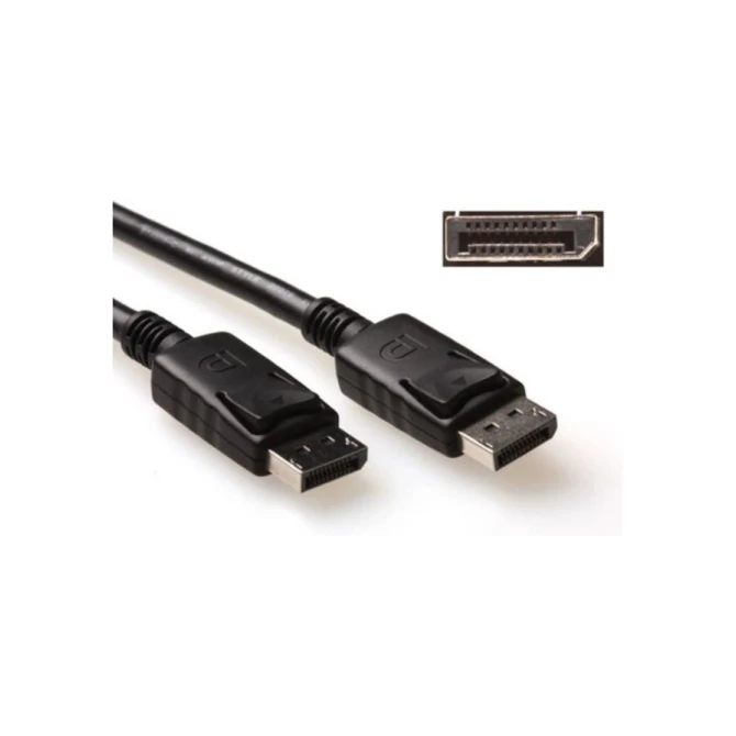 ACT AK3980 DisplayPort kabel 2 m Zwart