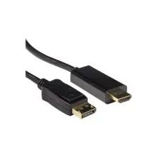 ACT AK3991 video kabel adapter 3 m DisplayPort HDMI Zwart ACT AK3991 video kabel adapter 3 m DisplayPort HDMI Zwart