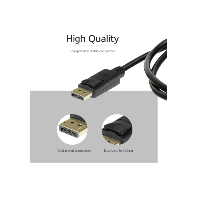 ACT AK4071 DisplayPort kabel 1 m Zwart